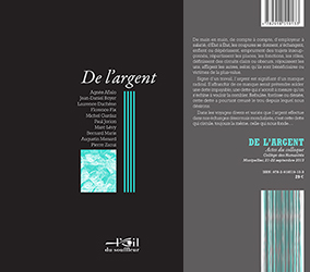 Couverture De l'argent |Collectif