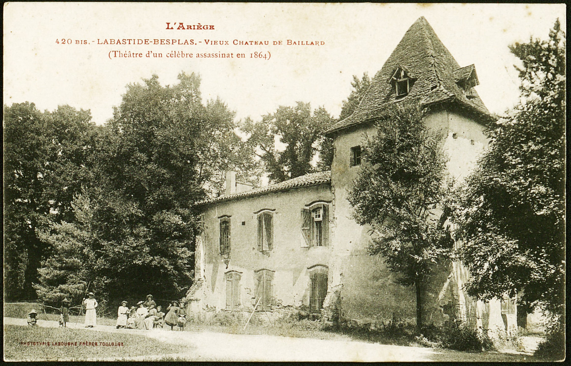 Carte postale du château de Baillard avant sa destruction en septembre 1868 (AD09, 64 Fi 7) Carte postale du château de Baillard avant sa destruction en septembre 1868 (AD09, 64 Fi 7)