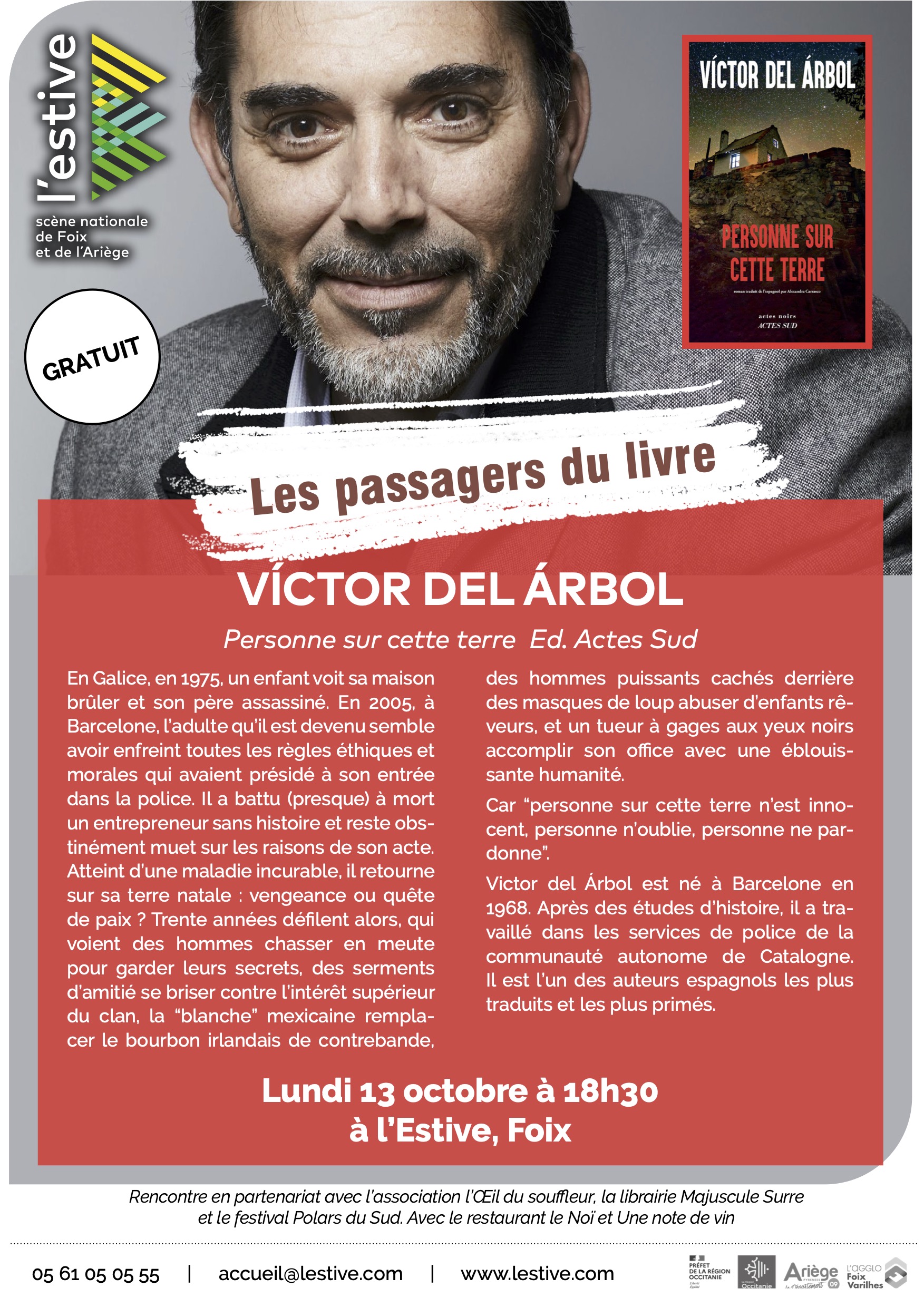 Victor del Arbol-Flyer Victor del Arbol-Flyer